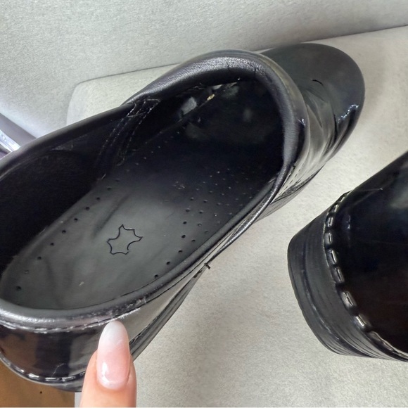 Dansko Women Professional Leather Clogs Black Dark Purple size EU 41/ US 10.5-11 - Picture 8 of 16